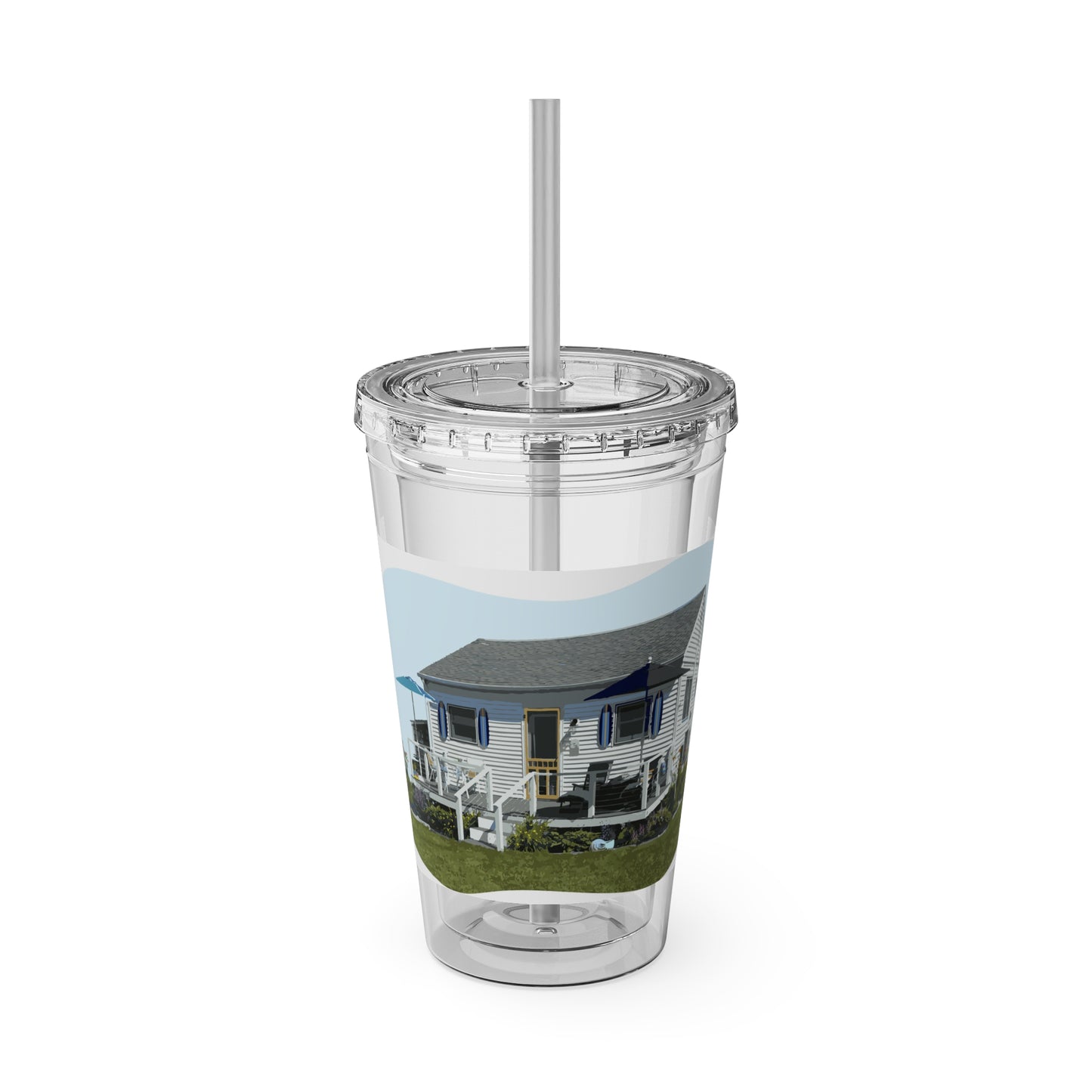 Sunsplash Tumbler with Straw, 16oz