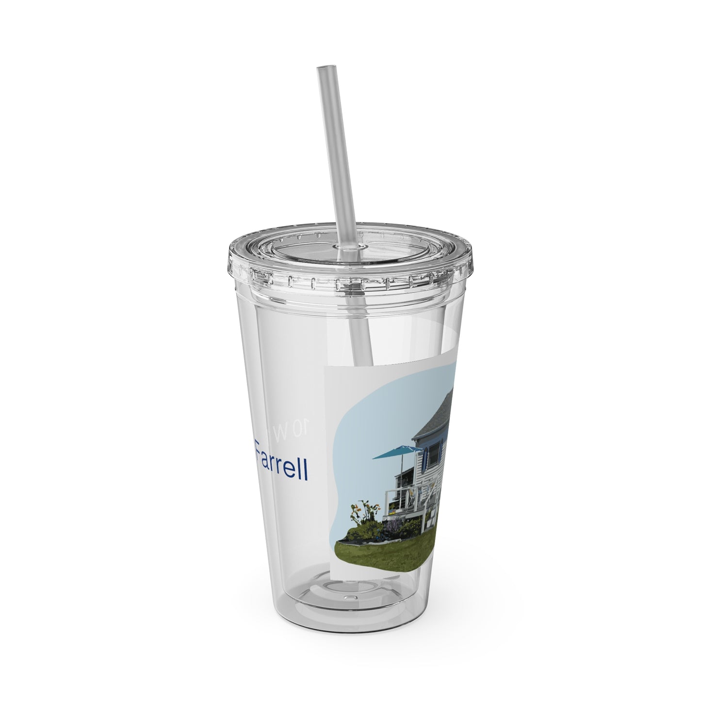 Sunsplash Tumbler with Straw, 16oz